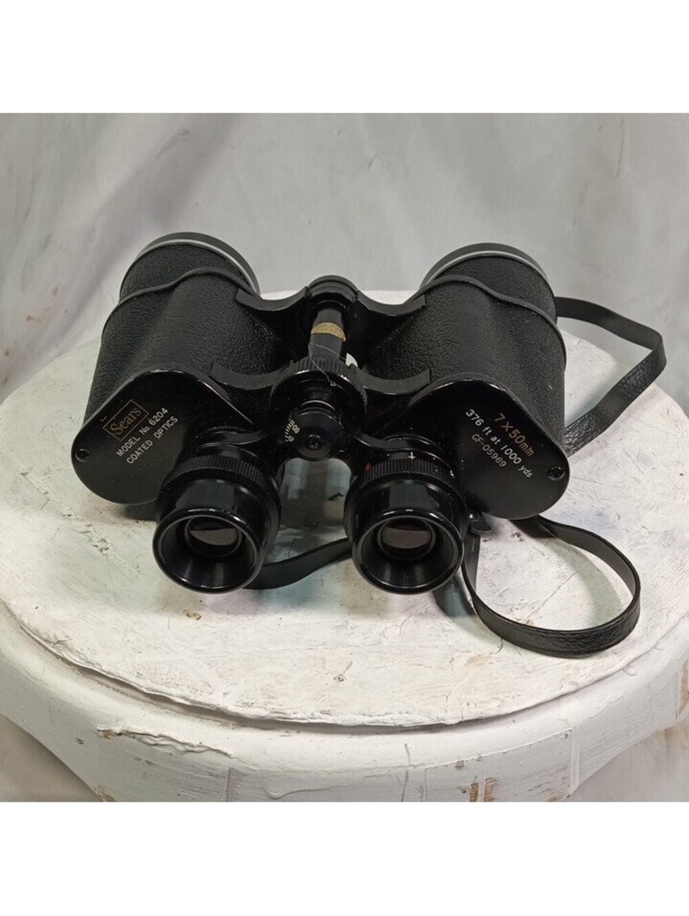 Vintage Sears Model 6204 7x50mm Binoculars Coated Optics